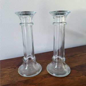 Glass Candle Holders